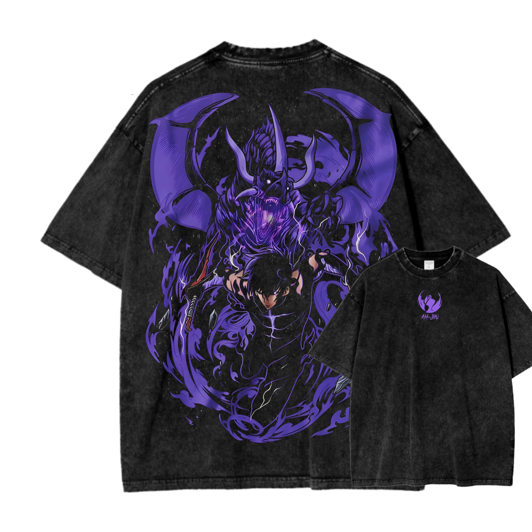 solo leveling Unisex Fit Washed T-Shirt 