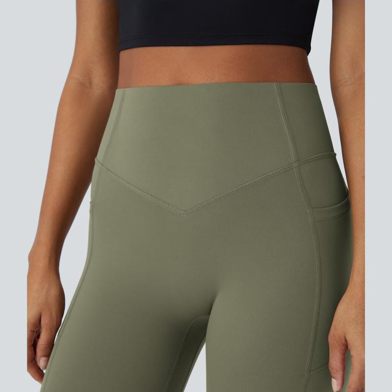 Women's UltraSculpt SoCinched High Waisted Scrunch Butt Lifting Tummy Control Side Pocket Training Leggings No Front Crotch Seam #NovaTopFinds #RushReady2025 #fall #fallfasion