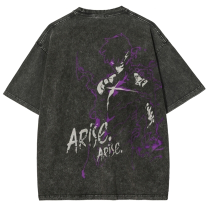 solo leveling Unisex Fit Washed T-Shirt 