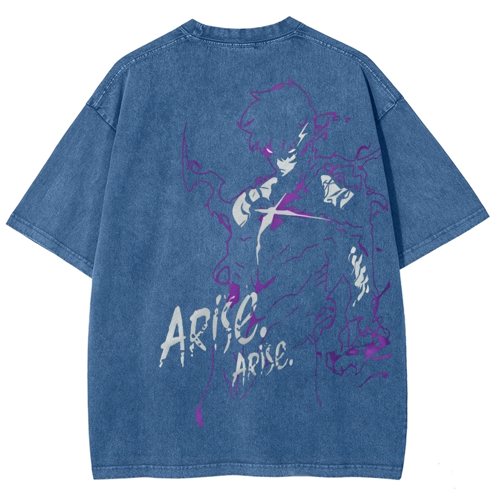 solo leveling Unisex Fit Washed T-Shirt 