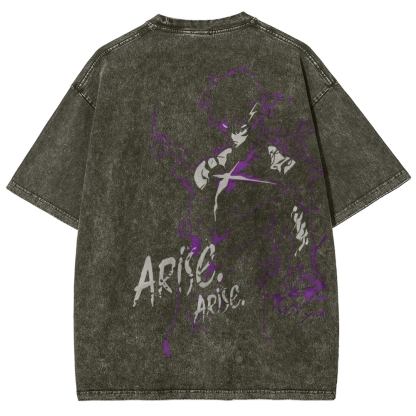 solo leveling Unisex Fit Washed T-Shirt 