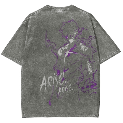 solo leveling Unisex Fit Washed T-Shirt 