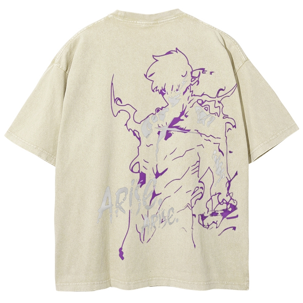 solo leveling Unisex Fit Washed T-Shirt 