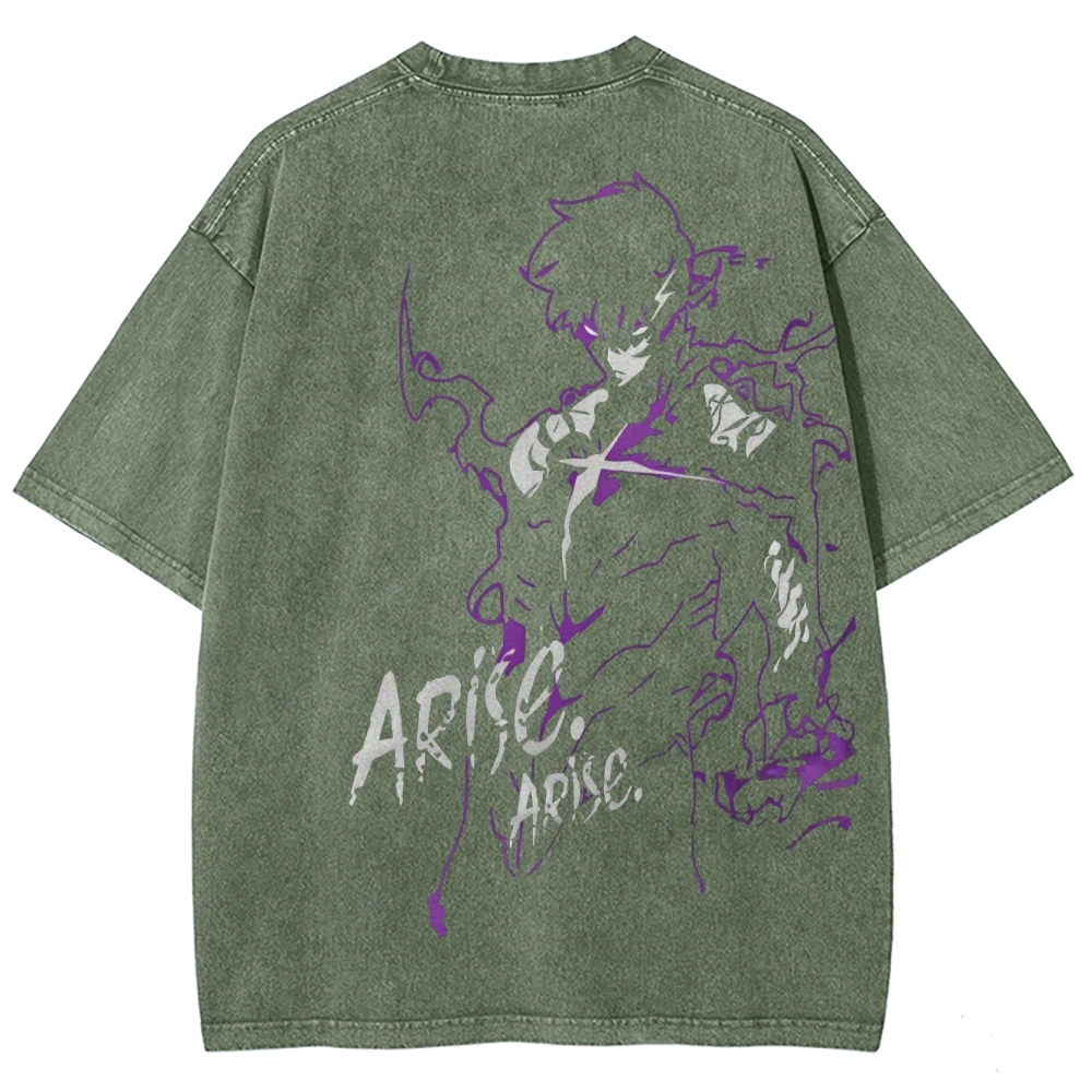 solo leveling Unisex Fit Washed T-Shirt 