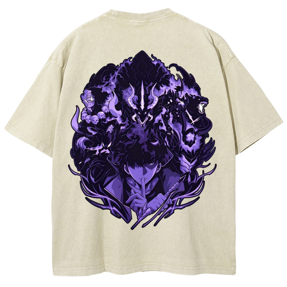 solo leveling Unisex Fit Washed T-Shirt 