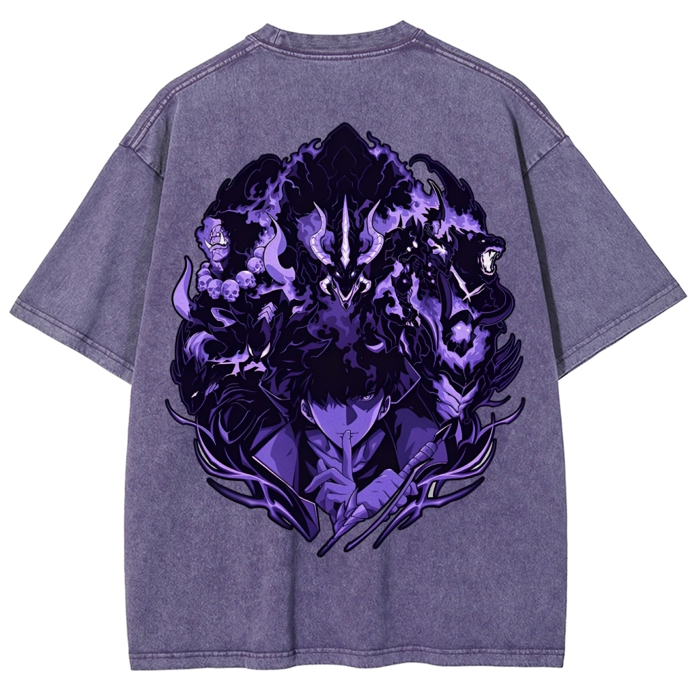 solo leveling Unisex Fit Washed T-Shirt 