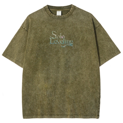 solo leveling Unisex Fit Washed T-Shirt 