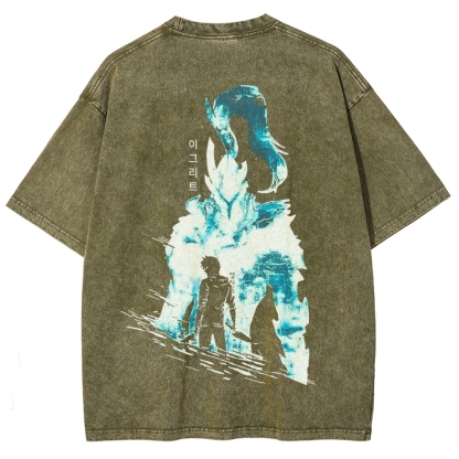 solo leveling Unisex Fit Washed T-Shirt 
