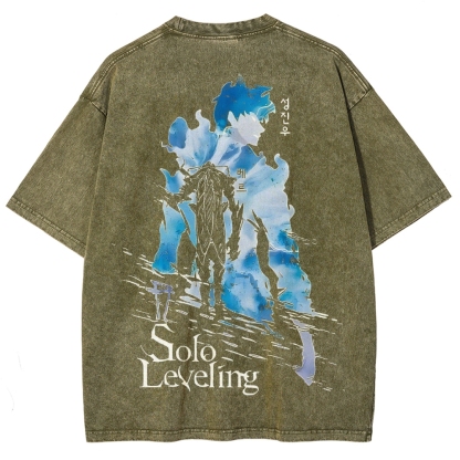solo leveling Unisex Fit Washed T-Shirt