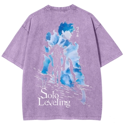 solo leveling Unisex Fit Washed T-Shirt