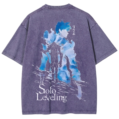 solo leveling Unisex Fit Washed T-Shirt