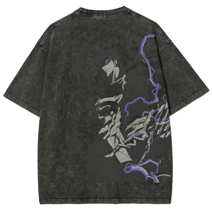 solo leveling Unisex Fit Washed T-Shirt 