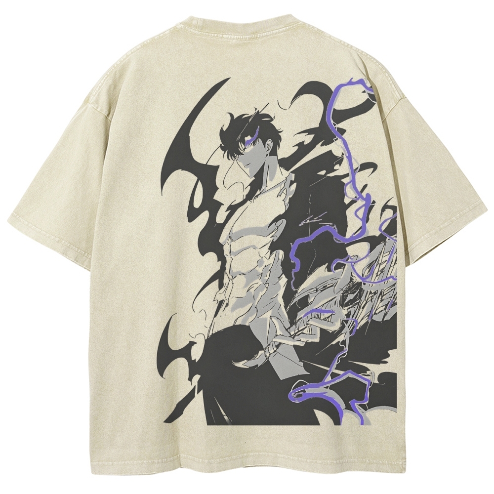 solo leveling Unisex Fit Washed T-Shirt 