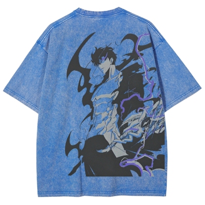 solo leveling Unisex Fit Washed T-Shirt 