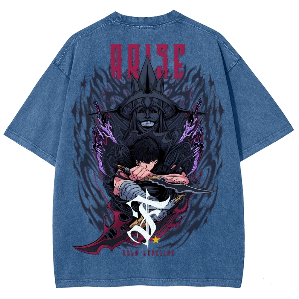 solo leveling Unisex Fit Washed T-Shirt 