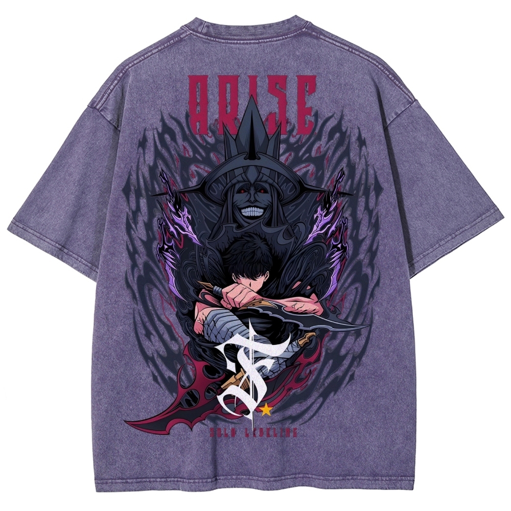 solo leveling Unisex Fit Washed T-Shirt 