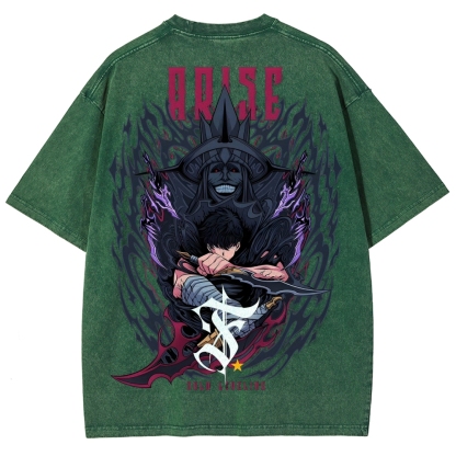 solo leveling Unisex Fit Washed T-Shirt 