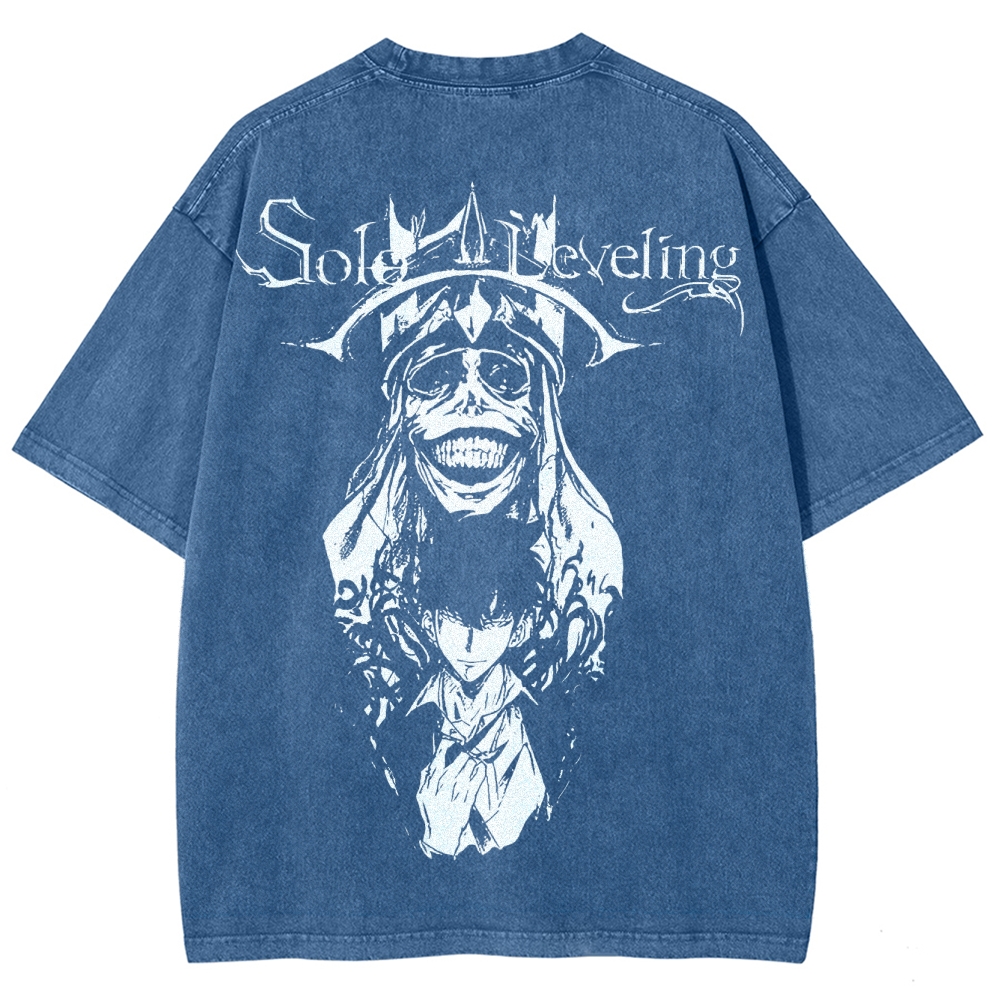 solo leveling Unisex Fit Washed T-Shirt 