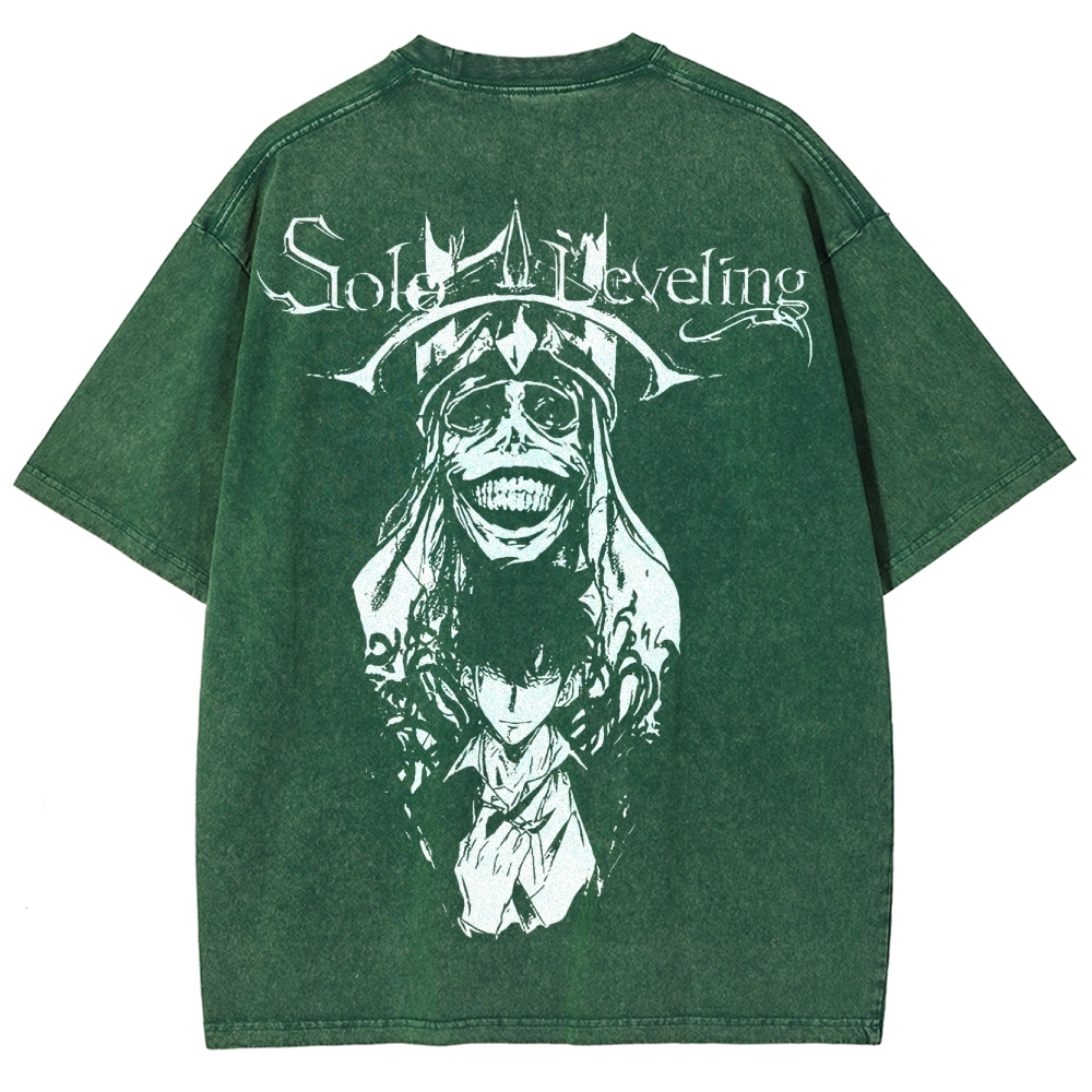 solo leveling Unisex Fit Washed T-Shirt 