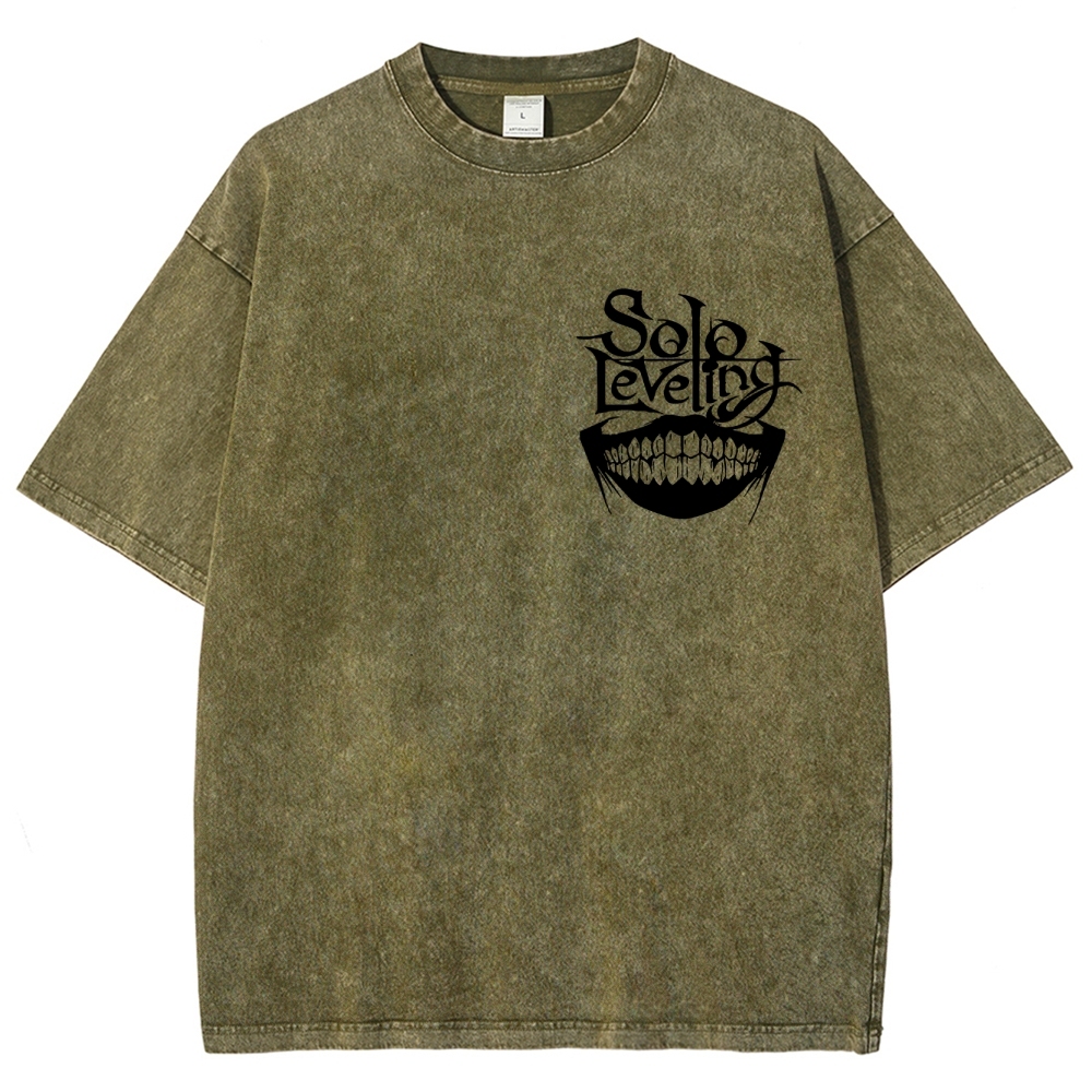 solo levelingUnisex Fit Washed T-Shirt 