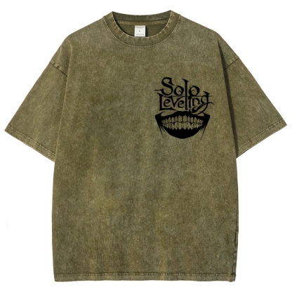 solo levelingUnisex Fit Washed T-Shirt 