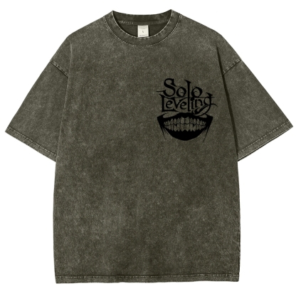 solo levelingUnisex Fit Washed T-Shirt 