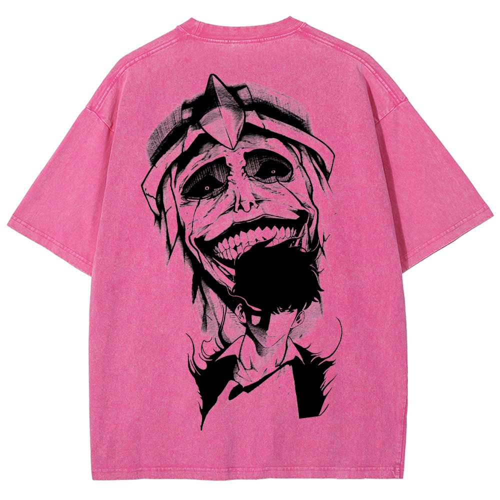 solo levelingUnisex Fit Washed T-Shirt 