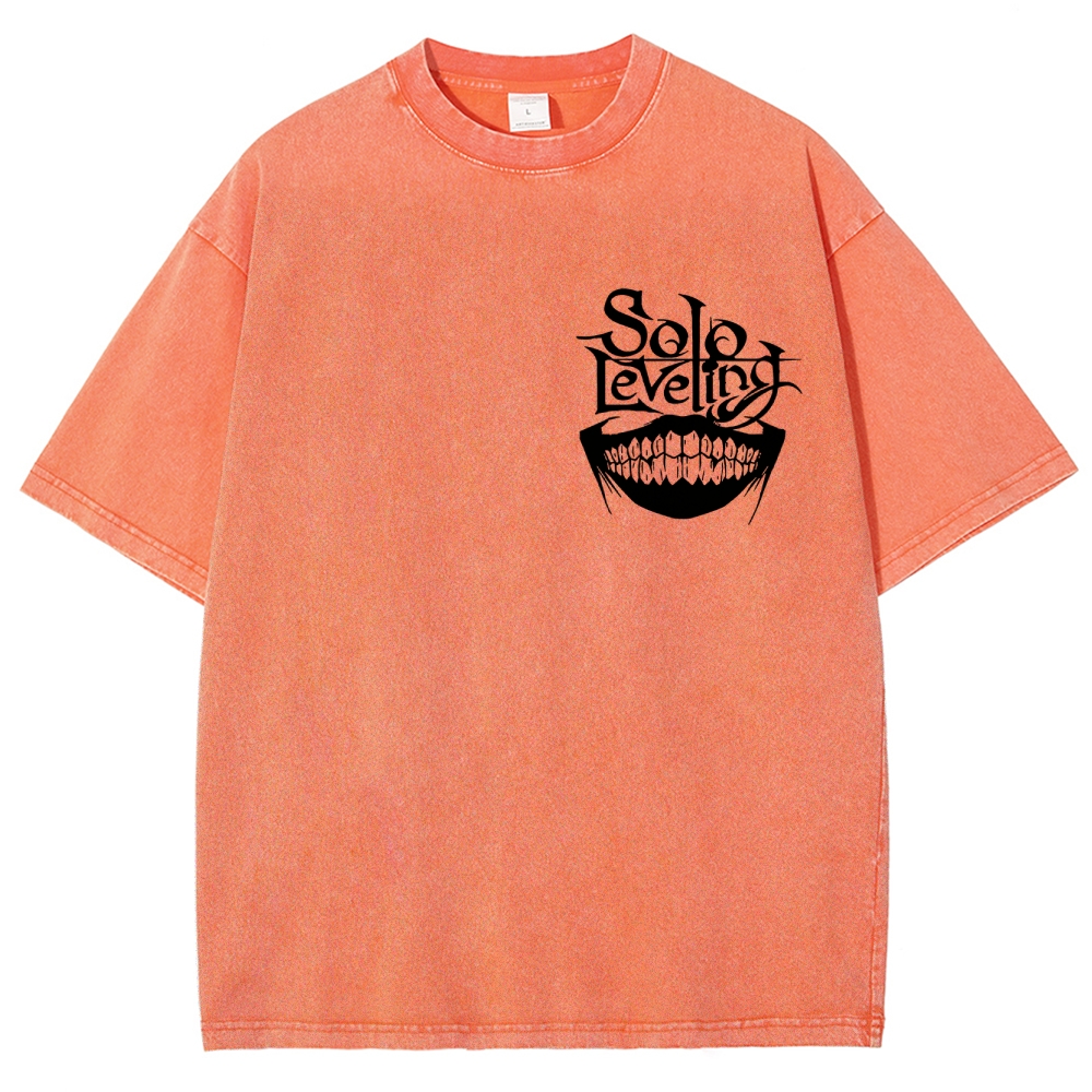 solo levelingUnisex Fit Washed T-Shirt 