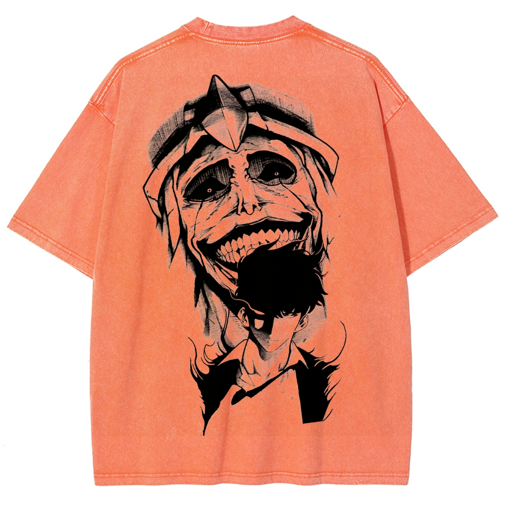 solo levelingUnisex Fit Washed T-Shirt 