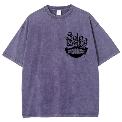 solo levelingUnisex Fit Washed T-Shirt 