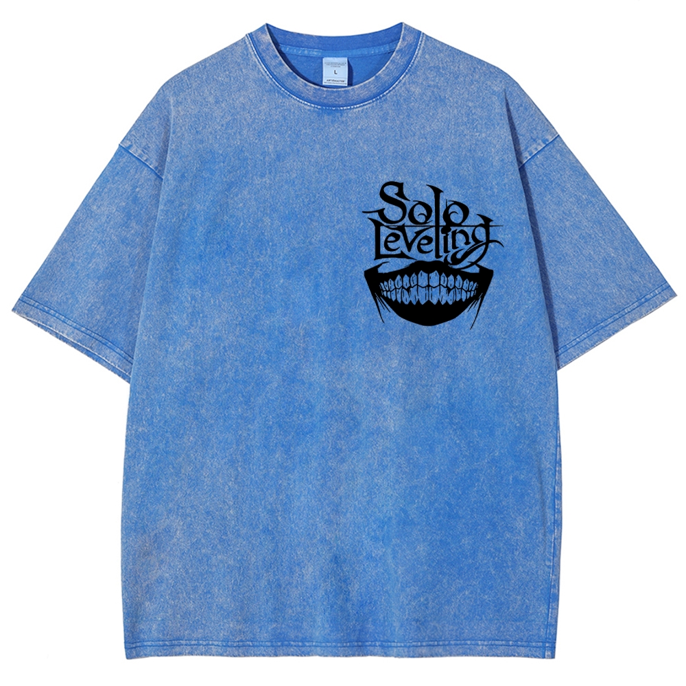 solo levelingUnisex Fit Washed T-Shirt 