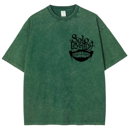 solo levelingUnisex Fit Washed T-Shirt 