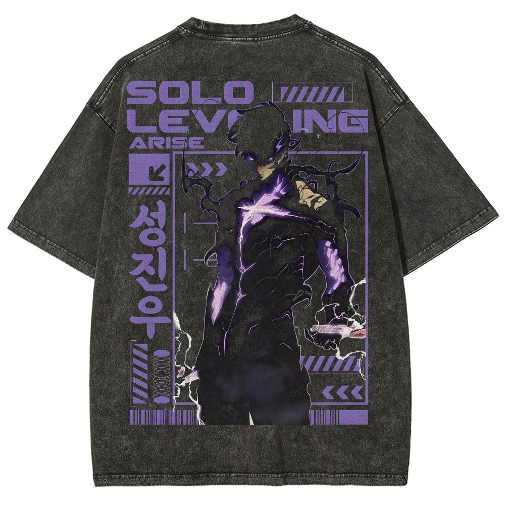 solo leveling Unisex Fit Washed T-Shirt 