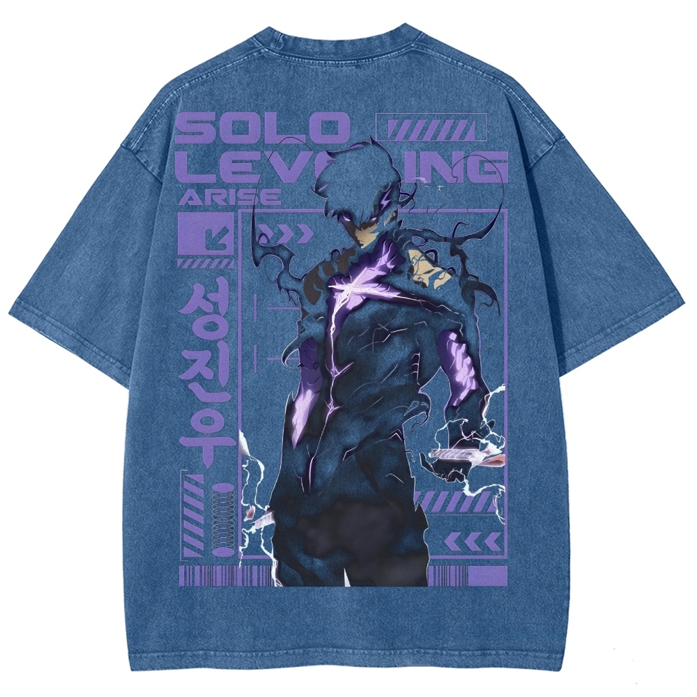 solo leveling Unisex Fit Washed T-Shirt 