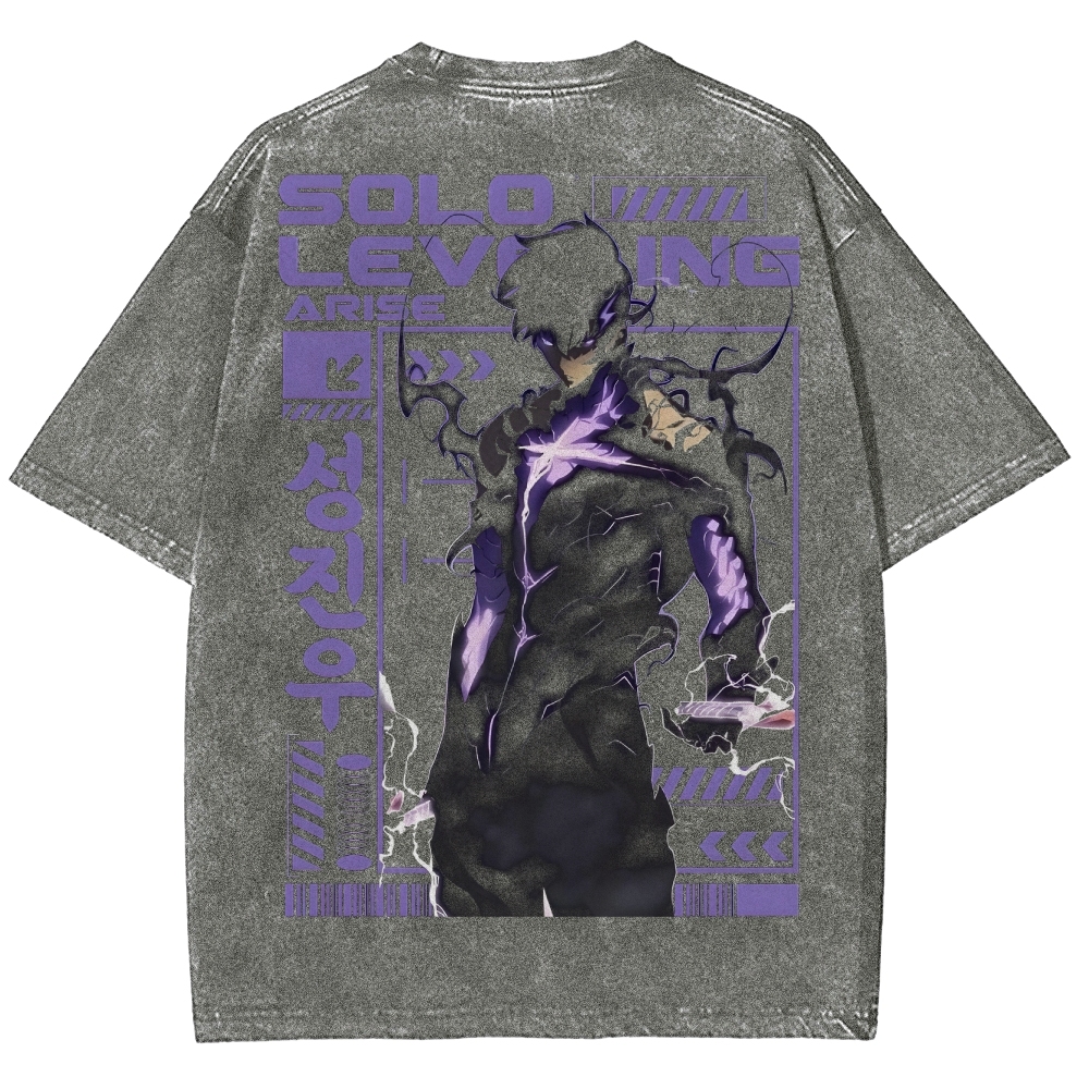 solo leveling Unisex Fit Washed T-Shirt 