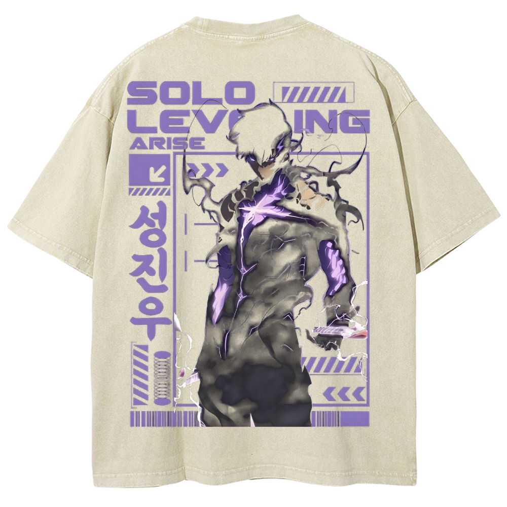solo leveling Unisex Fit Washed T-Shirt 