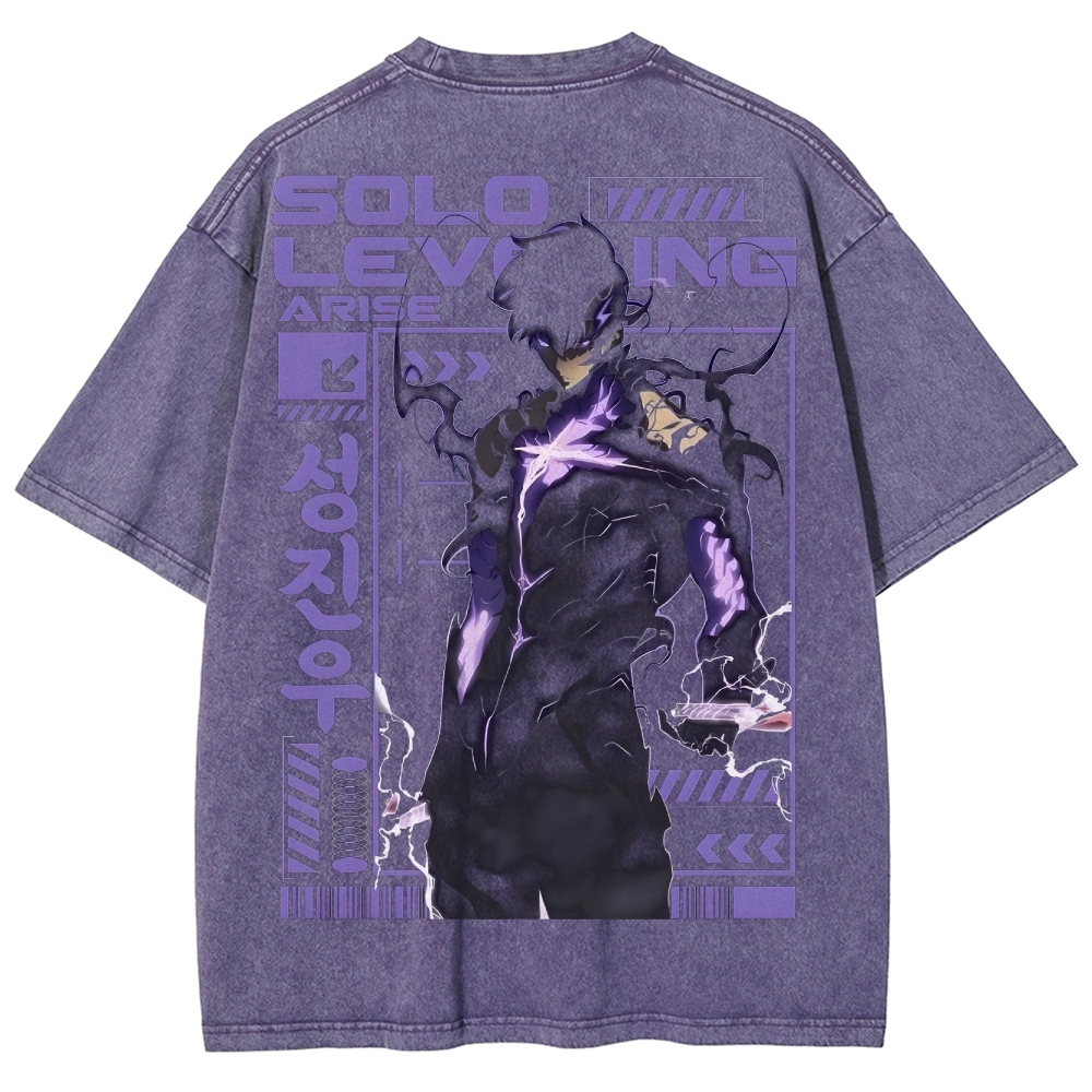 solo leveling Unisex Fit Washed T-Shirt 