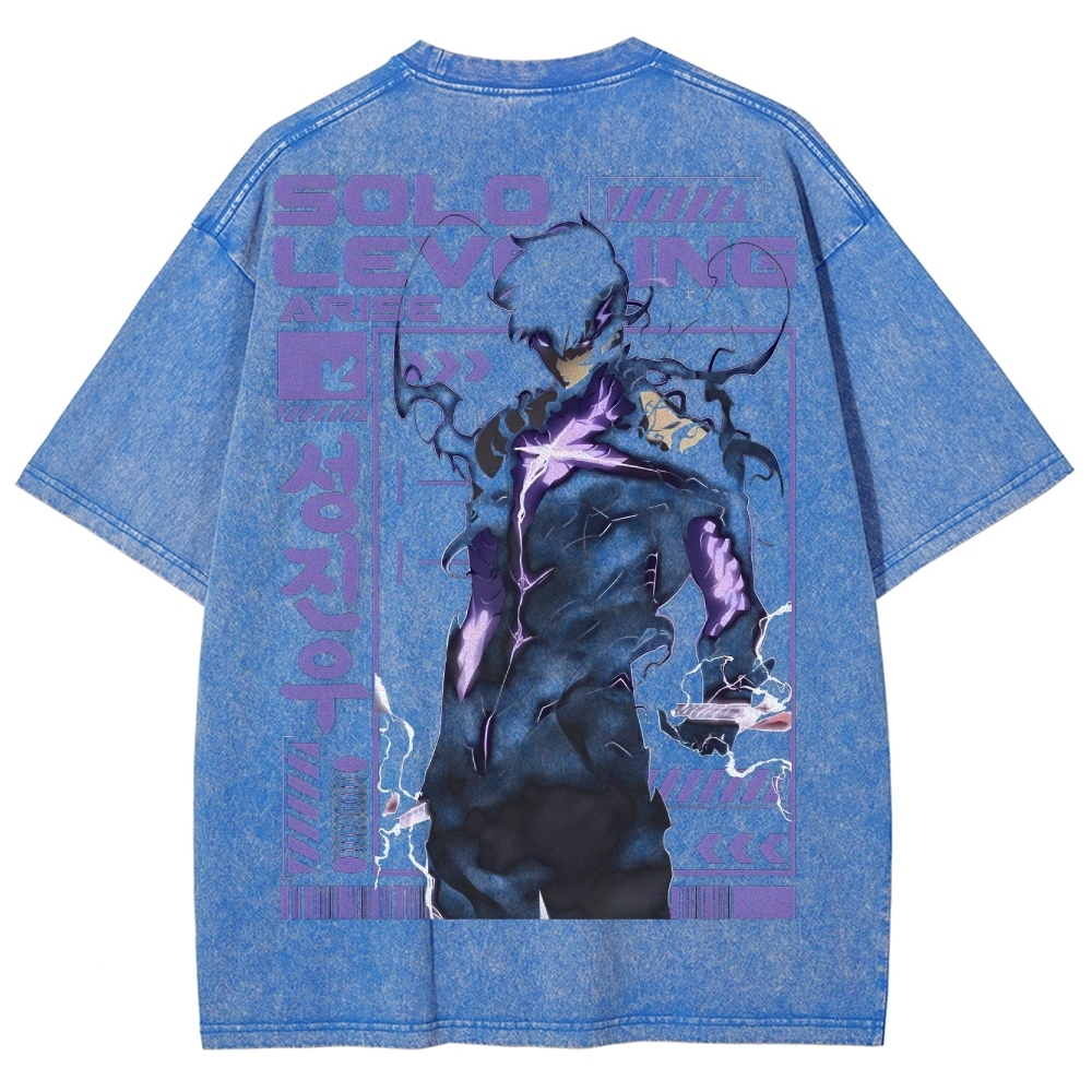 solo leveling Unisex Fit Washed T-Shirt 