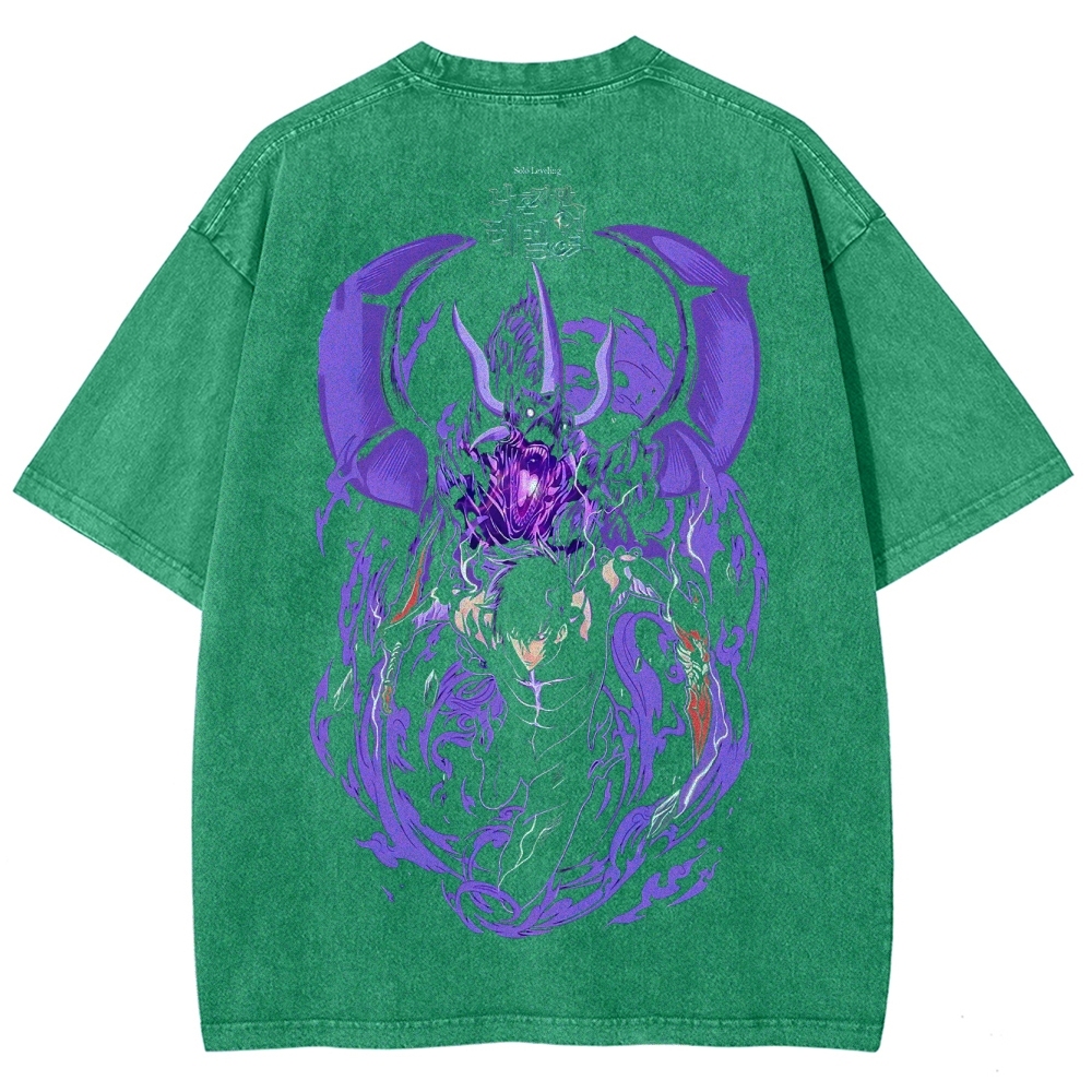 solo leveling Unisex Fit Washed T-Shirt 