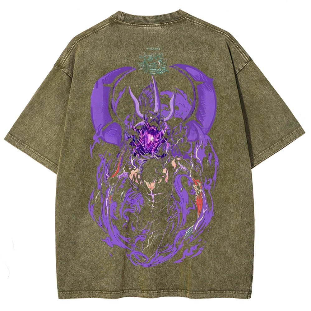 solo leveling Unisex Fit Washed T-Shirt 