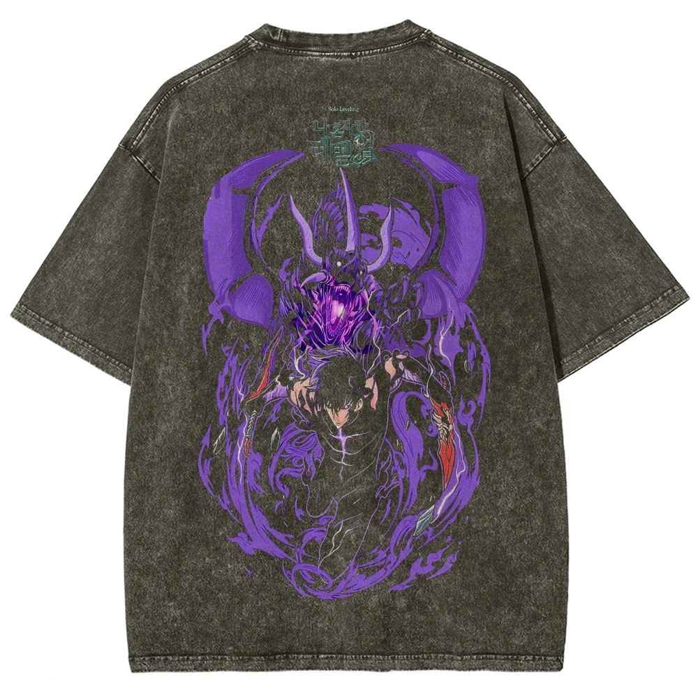 solo leveling Unisex Fit Washed T-Shirt 