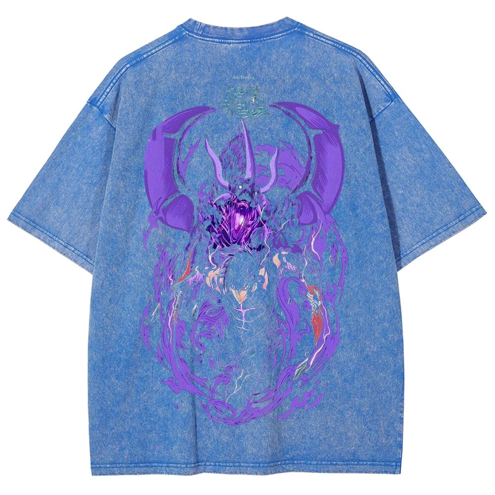 solo leveling Unisex Fit Washed T-Shirt 