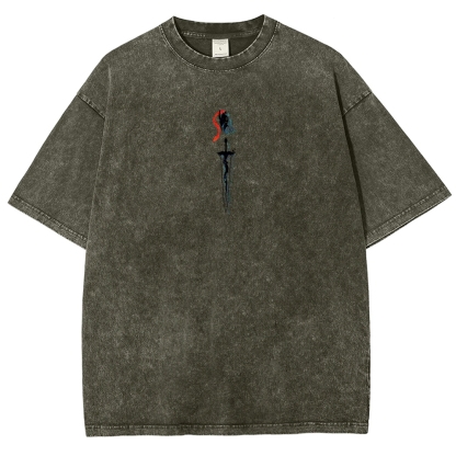 solo leveling Unisex Fit Washed T-Shirt 