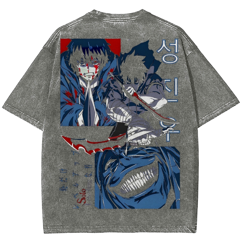 solo leveling Unisex Fit Washed T-Shirt 