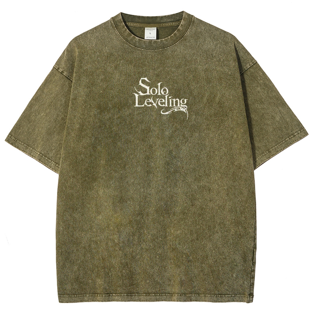 solo leveling Unisex Fit Washed T-Shirt 