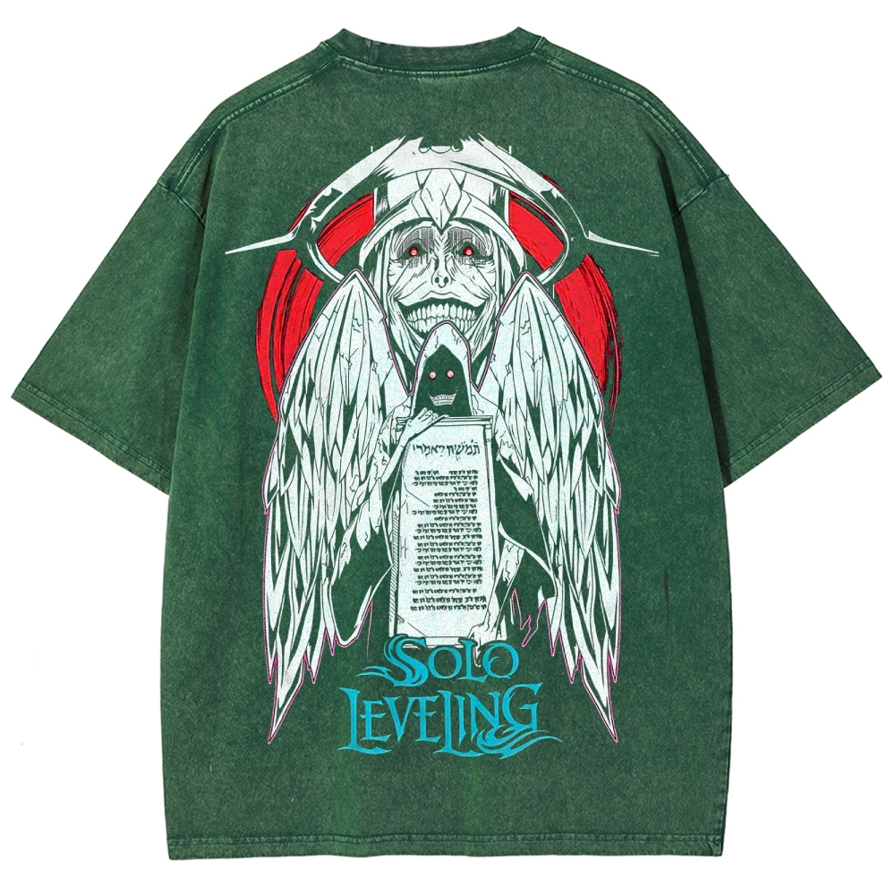 solo leveling Unisex Fit Washed T-Shirt 