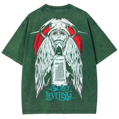 solo leveling Unisex Fit Washed T-Shirt 