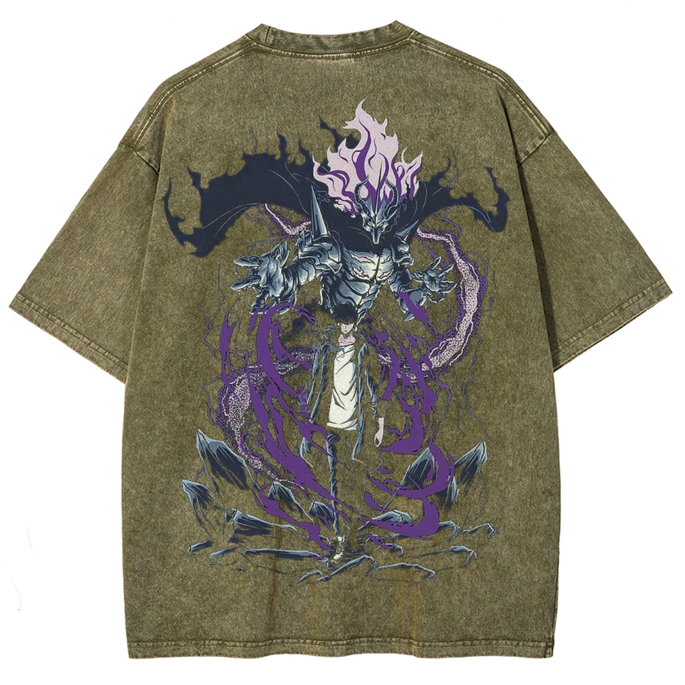 solo leveling Unisex Fit Washed T-Shirt 