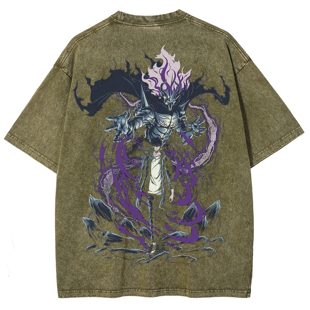 solo leveling Unisex Fit Washed T-Shirt 