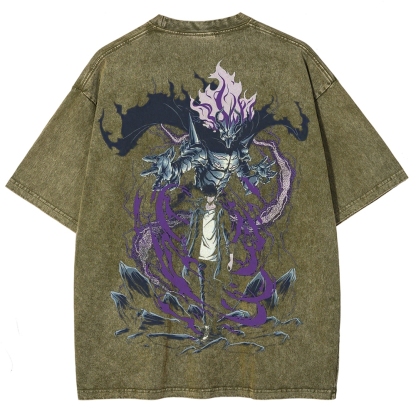 solo leveling Unisex Fit Washed T-Shirt 